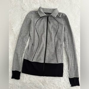 Lululemon Asana Herringbone Full Zip Athletic Women's Jacket Sz‎ 6